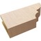 Ekena Millwork 4in. W x 8in. H x 16in. L Ridgewood Woodgrain TimberThane Rafter Tail, Primed Tan RFTUR04X08X16RIDRCPR - alternate 4